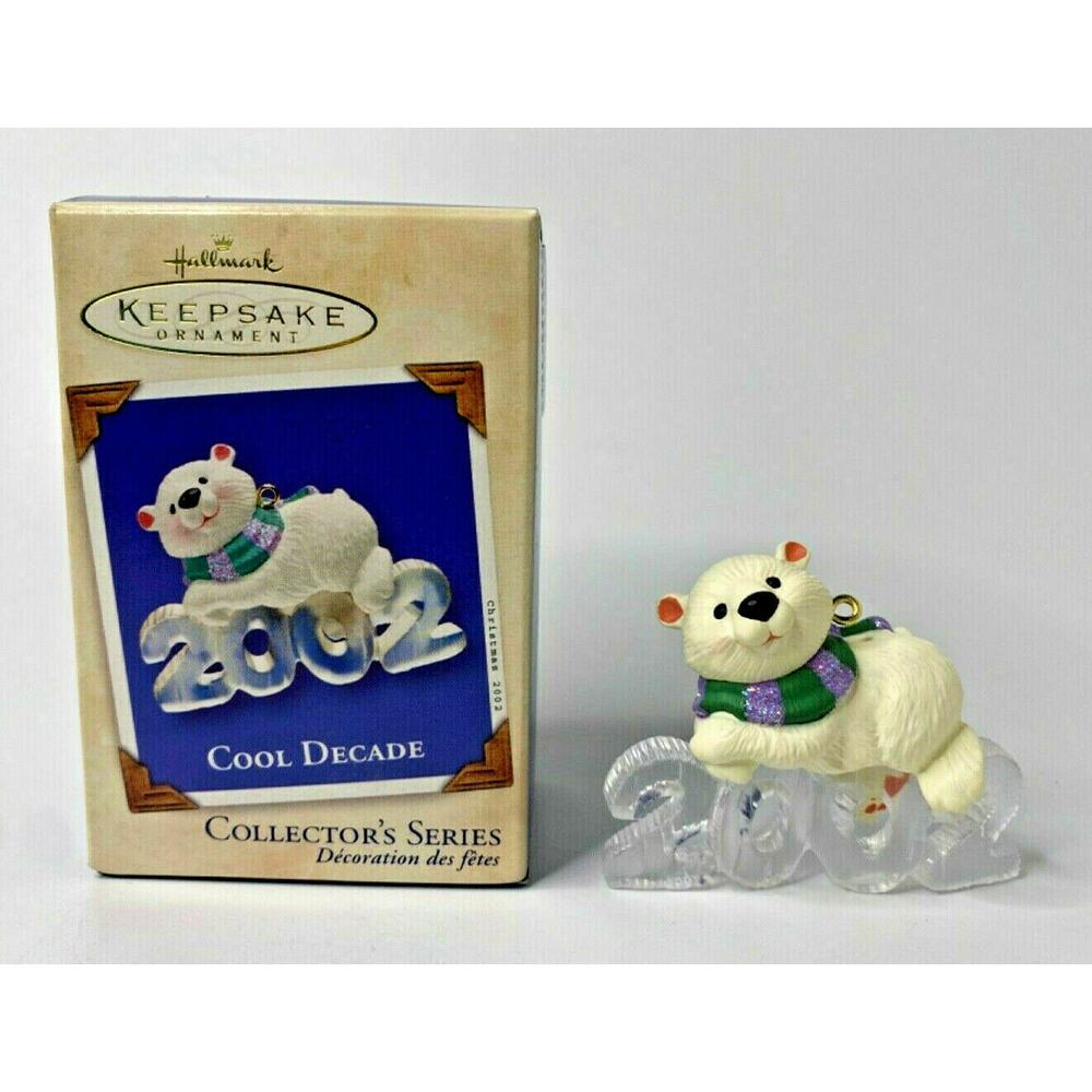 2002 Hallmark Cool Decade Polar Bear Ornament U60 8016